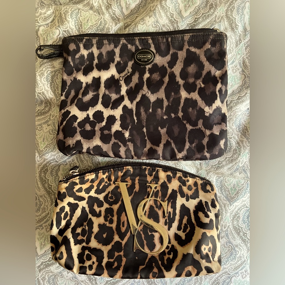 Cheetah makeup bags coach & Victoria’s Secret